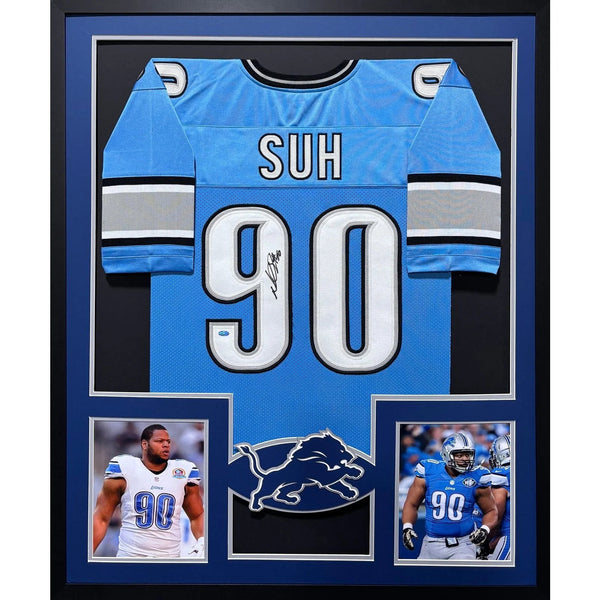 Ndamukong Suh Autographed Signed Framed Detroit Lions Jersey GTSM