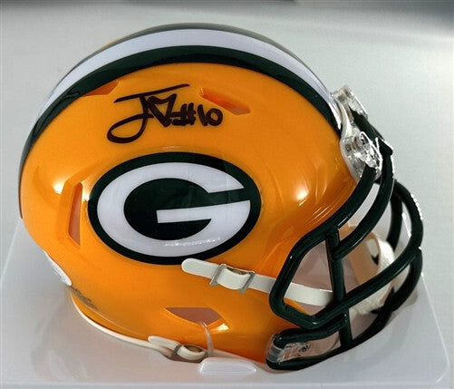 Packers Quarterback JORDAN LOVE Signed Riddell Speed Mini Helmet AUTO ...