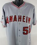 Jarrod Washburn Signed Los Angeles Angels Majestic MLB 2002 World Series Jersey