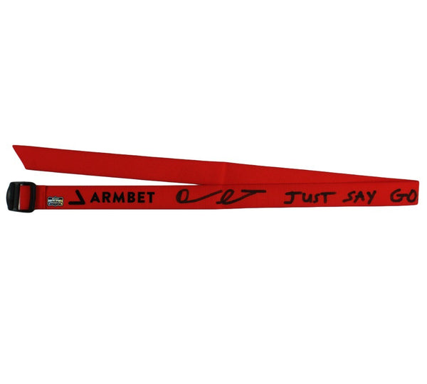 Devon Larratt Signed Armbet 48" Red Arm Wrestling Strap- "Just Say Go"