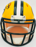 Josh Jacobs Signed Green Bay Packers Yellow Speed Mini Helmet Beckett