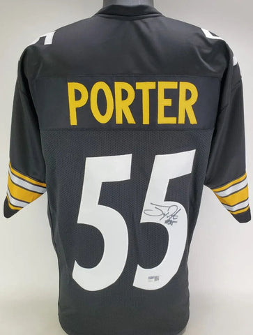 Joey Porter Sr Signed Pittsburgh Steelers Jersey (TSE COA) 4xPro Bowl Linebacker