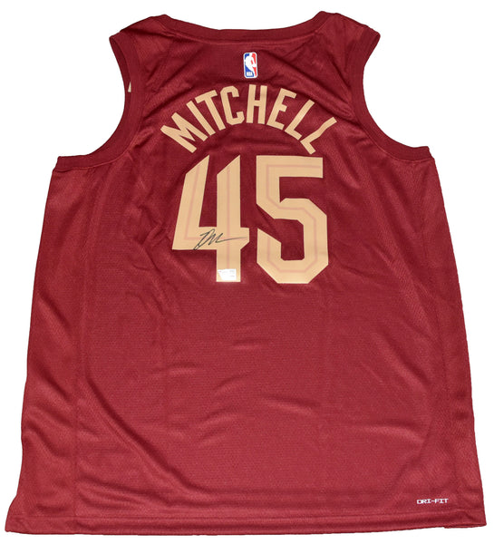 DONOVAN MITCHELL SIGNED CLEVELAND CAVALIERS #45 NIKE SWINGMAN JERSEY FANATICS