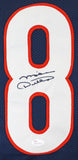 Mike Ditka Authentic Signed Navy Blue Pro Style Framed Jersey Autographed JSA