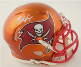 BAKER MAYFIELD SIGNED TAMPA BAY BUCCANEERS FLASH SPEED MINI HELMET BECKETT
