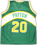 SEATTLE SUPERSONICS GARY PAYTON AUTOGRAPHED GREEN JERSEY JSA STOCK #215724