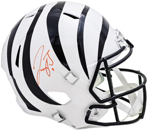 Joe Burrow Autographed Bengals White Alternate Full Size Speed Helmet Fanatics