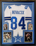 FRAMED DALLAS COWBOYS JAY NOVACEK AUTOGRAPHED SIGNED JERSEY JSA COA