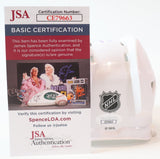 Peter Forsberg autographed Avs white mini helmet inscribed JSA COA