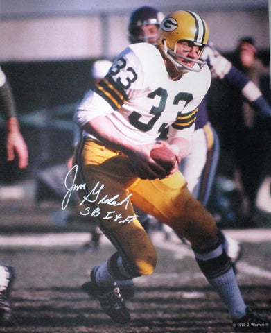 Packers running back JIM GRABOWSKI Signed 16x20 Photo #7 AUTO w/ "SB I & II"
