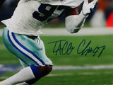 Taco Charlton Autographed Cowboys 8x10 Rushing PF Photo- JSA W Auth *Blue