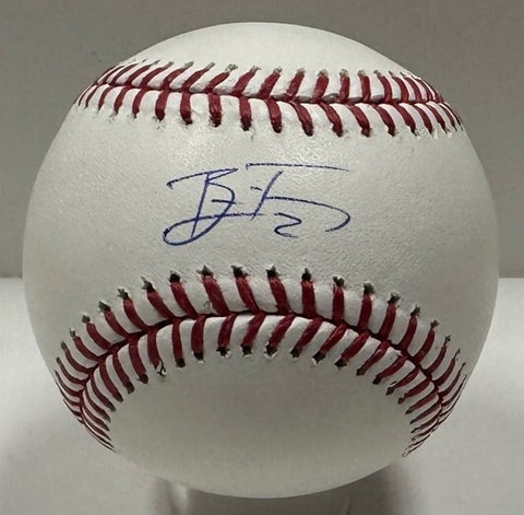 Brewers Infielder BRICE TURANG Signed Official MLB Baseball AUTO - BAS