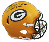 Packers LeRoy Butler "HOF 2022" Signed Full Size Speed Rep Helmet w/ Case BAS W