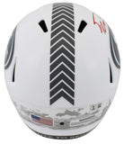 49ers George Kittle Signed STS III Full Size Speed Rep Helmet W/ Case BAS Wit