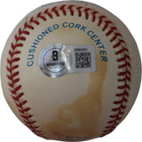 Hoyt Wilhelm Signed Giants American League Baseball Toned Beckett 44705