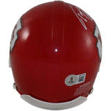 Tony Gonzalez Autographed Kansas City Chiefs VSR4 Mini Helmet HOF Beckett 56416