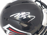 MICHAEL VICK AUTOGRAPHED FALCONS BLACK 03-19 MINI HELMET BECKETT 223742