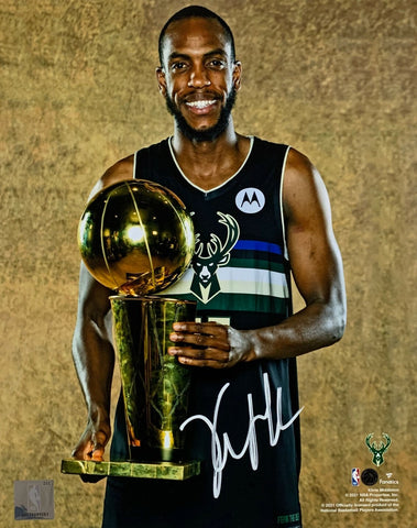 Milw Bucks 2021 NBA Champ KHRIS MIDDLETON Signed 8x10 Photo #3 AUTO