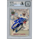 Emmitt Smith Autographed/Signed 92 Pro Set Power 10 Auto Card Slab Beckett 49945