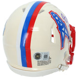 Bruce Matthews Autographed "HOF 07" Titans RETRO Speed Mini Helmet Beckett