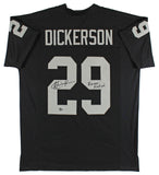 Eric Dickerson Raider Nation Authentic Signed Black Pro Style Jersey BAS Witness