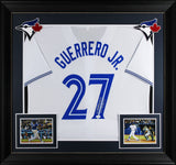 Vladimir Guerrero Jr. "Vladdy" Signed White Pro Style Framed Jersey JSA