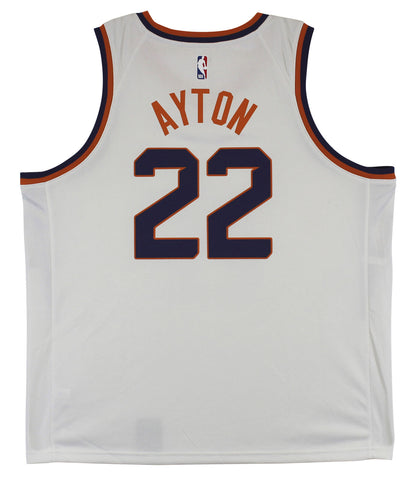 Suns DeAndre Ayton White Nike Swingman Size 56 Jersey Un-signed