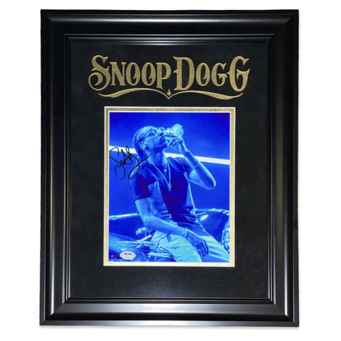 Snoop Dogg Signed Autographed 8x10 Photo Framed to 15.5x19.5 PSA