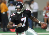 Michael Vick Signed Atlanta Falcons Black Jersey (Beckett COA) 4xPro Bowl Q.B.