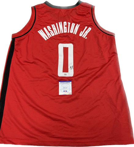 Tyty Washington Jr signed jersey PSA/DNA Houston Rockets Autographed
