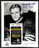 George McAfee Official Pro Football HOF Auto/Signed 8x10 Photo JSA BA201953