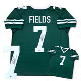 Justin Fields Autographed SIGNED Jersey - Green - Beckett Authenticated