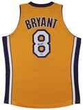 Lakers Kobe Bryant Signed Yellow M&N 2000-01 HWC Authentic Framed Jersey PSA/DNA