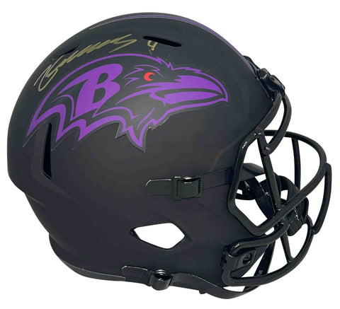 ZAY FLOWERS SIGNED AUTOGRAPHED BALTIMORE RAVENS FULL SIZE ECLIPSE HELMET BECKETT