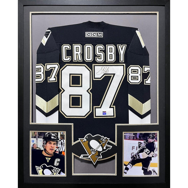 Sidney Crosby Autographed Signed Framed Penguins Jersey FRAMEWORTH