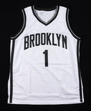 Mikal Bridges Signed Brooklyn Nets Jersey (PSA COA) 10th Overall Pick 2018 Draft