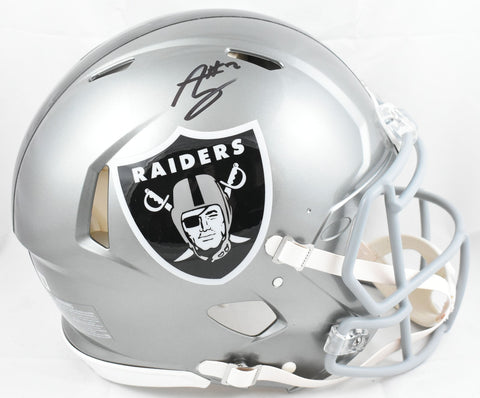 Ashton Jeanty Signed Raiders F/S Flash Speed Authentic Helmet-Beckett W Hologram