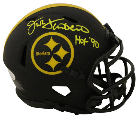 Jack Lambert Autographed Pittsburgh Steelers Mini Helmet Eclipse HOF JSA 28190