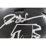 Deion Sanders Autographed Atlanta Falcons TB Mini Helmet Beckett Witness 51735