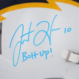 Autographed Justin Herbert Los Angeles Chargers Helmet Item#13376108 COA