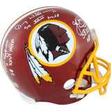 Williams Rypien Riggins Signed Washington Redskins F/S VSR4 Helmet BAS W 51899