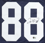 Dez Bryant Signed Dallas Cowboys Throwback Jersey (Beckett) 3xPro Bowl Receiver