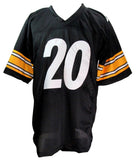 Kaleb Johnson Signed/Auto Steelers Black Custom Football Jersey Beckett 203911