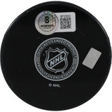 Tim Thomas Autographed Boston Bruins Logo Puck 2011 SC Champs Beckett 53952