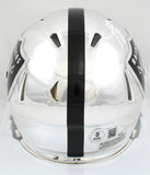 Ashton Jeanty Autographed Las Vegas Raiders Chrome Speed Mini Helmet - Beckett W
