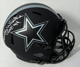Cowboys RANDY WHITE Signed Full Size ECLIPSE Replica Helmet AUTO w/ "HOF" - JSA