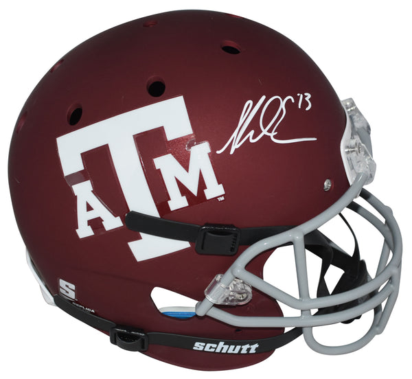 MIKE EVANS AUTOGRAPHED SIGNED TEXAS A&M AGGIES FULL SIZE HELMET BECKETT