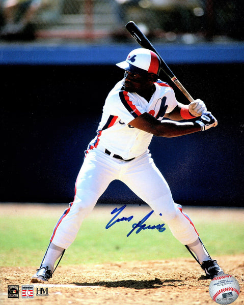 Montreal Expos Hall of Famer TIM RAINES Signed 8x10 Action photo #2 AUTO -