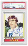 Bert Jones Signed Colts 1974 Topps Rookie Card #524 w/76 MVP -(PSA Encapsulated)