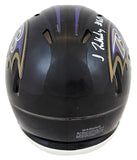 Isaiah Likely Signed Baltimore Ravens Speed Mini Helmet (Beckett) 2022 Draft Pck